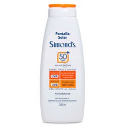 Protector Solar Simonds SPF 50+ Pantalla 250 ml