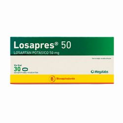 Losapres Losartán 50 mg 30 Comprimidos
