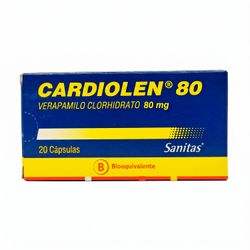 Cardiolen Verapamilo 80 mg 20 Cápsulas