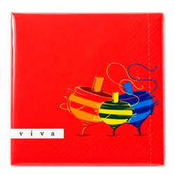 Servilleta Trompos Rojos