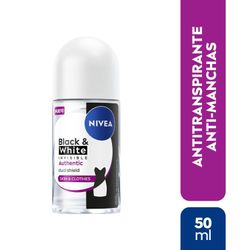 Desodorante Roll On Nivea Black & White Authentic 50 ml