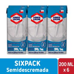 Leche Semidescremada Loncoleche 200 ml