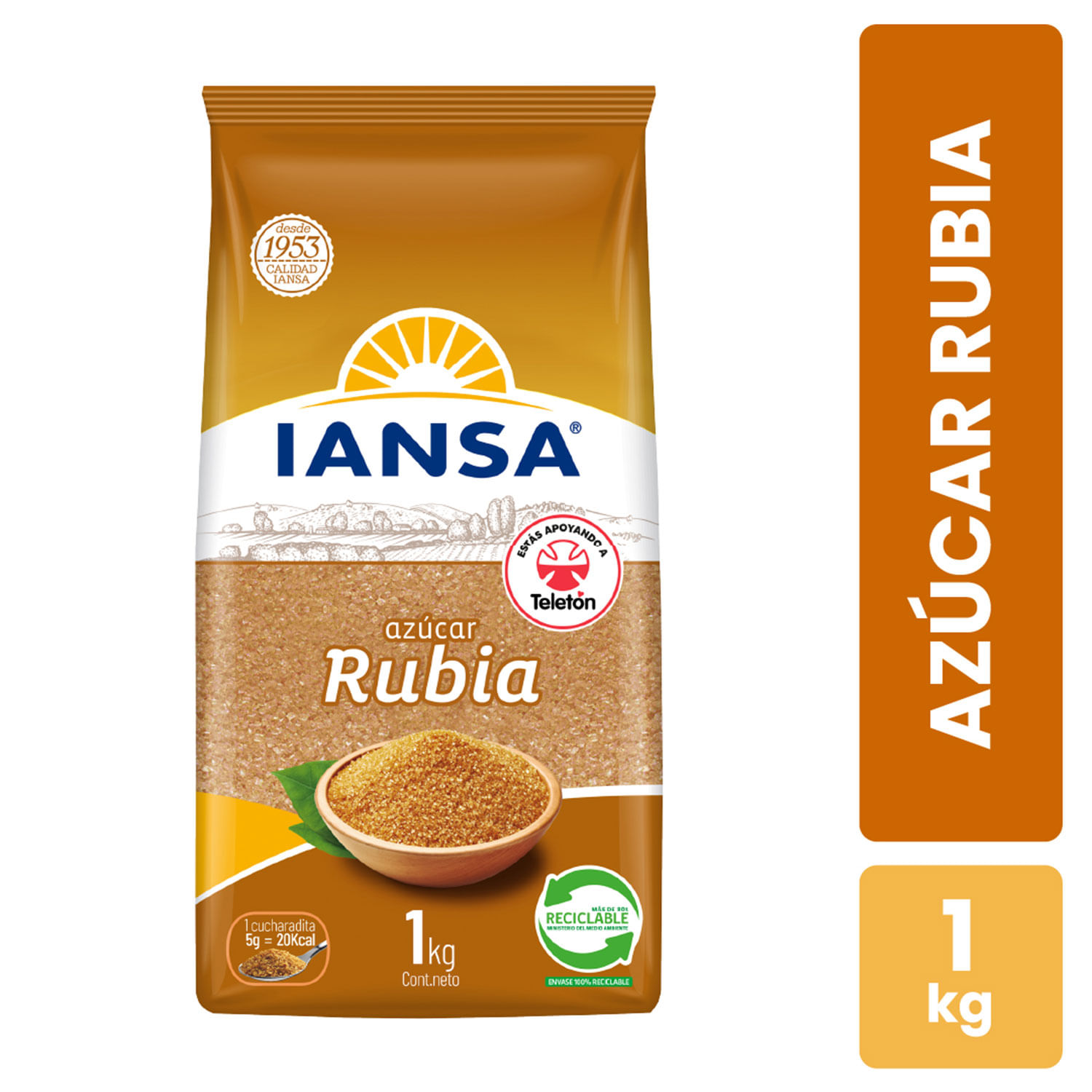 Azúcar rubia Iansa 1 Kg