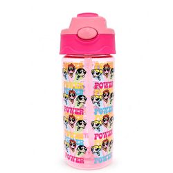 Botella Plástica Rosada Chicas Superpoderosas 400 ml
