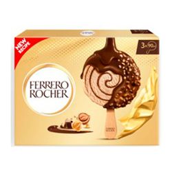 Helado Ferrero Rocher Multipack 190 g 3 un.