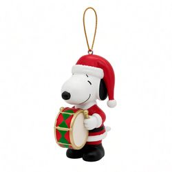 Adorno Árbol Resina Snoopy Tambor