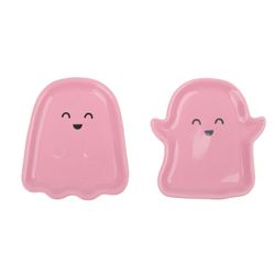 Plato Fantasma Rosa Halloween
