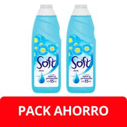 Suavizante Ropa Soft Classic Azul 1 L 2 un.