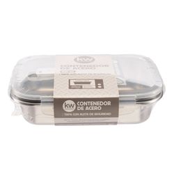Contenedor Rectangular de Acero Inoxidable 820 ml