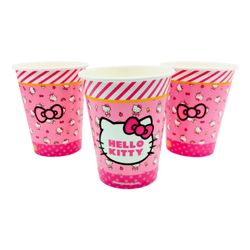 Vasos de Polipapel Hello Kitty 6 un.