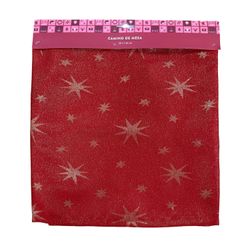 Camino de Mesa Estrellas Rojo
